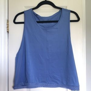 Whitney Simmons X Gymshark cropped tank in blue